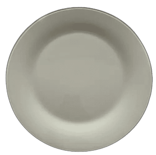 Assiette à entremet blanc laiteux