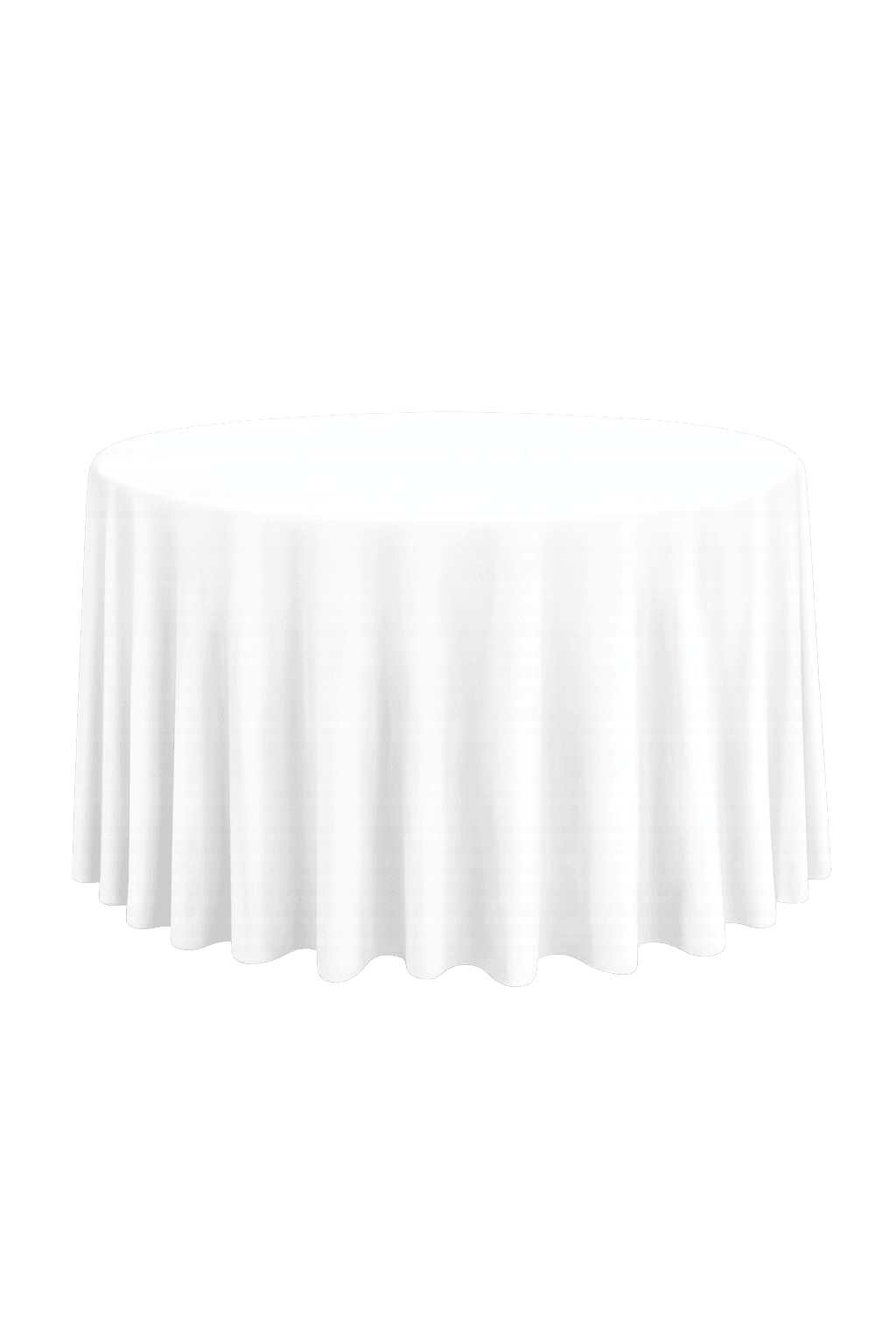 Nappe ronde unie blanche 280 cm