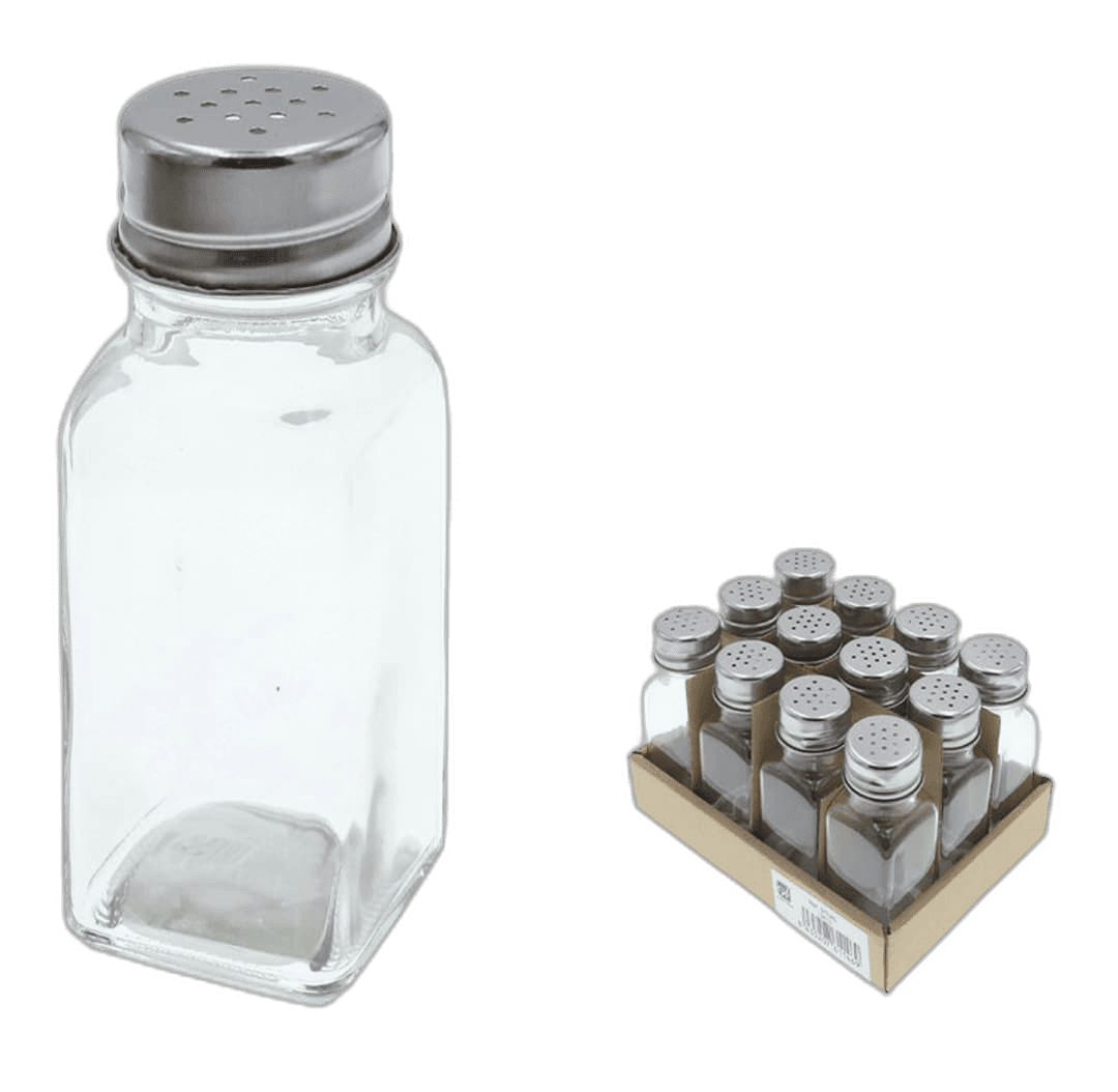 Salière/poivrière en verre