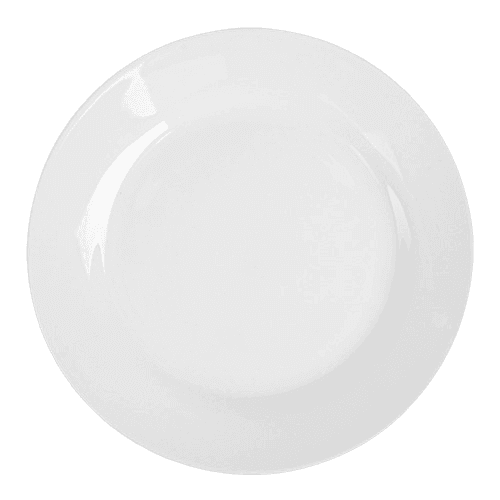 Assiette à entremet blanche