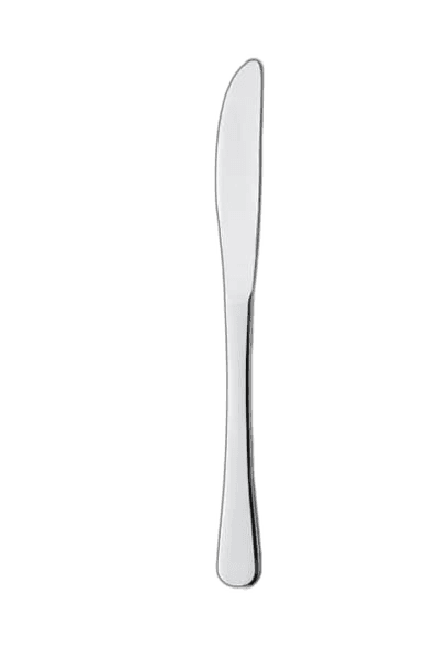 Couteau en acier argenté